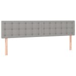 Vidaxl têtes de lit 2 pcs gris clair 80x5x78 / 88 cm tissu Vidaxl têtes de lit 2 pcs gris clair 80x5x78 / 88 cm tissu