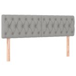 Vidaxl têtes de lit 2 pcs gris clair 80x7x78 / 88 cm tissu Vidaxl têtes de lit 2 pcs gris clair 80x7x78 / 88 cm tissu