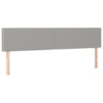 Vidaxl ttes de lit 2 pcs gris clair 90x5x78 / 88 cm tissu