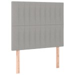 Vidaxl t�te de lit gris clair 90x5x118 / 128 cm tissu