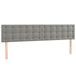 Vidaxl t�tes de lit gris clair 180x5x78 / 88 cm velours