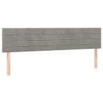 Vidaxl t�tes de lit gris clair 180x5x78 / 88 cm velours