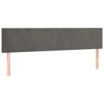 Vidaxl têtes de lit 2 pcs gris foncé 80x5x78 / 88 cm velours Vidaxl têtes de lit 2 pcs gris foncé 80x5x78 / 88 cm velours