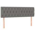 Vidaxl têtes de lit 2 pcs gris foncé 80x7x78 / 88 cm tissu Vidaxl têtes de lit 2 pcs gris foncé 80x7x78 / 88 cm tissu