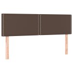 Vidaxl ttes de lit 2 pcs marron 72x5x78 / 88 cm similicuir