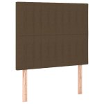 Vidaxl têtes de lit 2 pcs marron foncé 100x5x78 / 88 cm tissu Vidaxl têtes de lit 2 pcs marron foncé 100x5x78 / 88 cm tissu