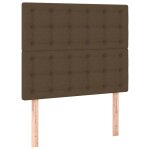 Vidaxl t�te de lit marron fonc� 90x5x118 / 128 cm tissu