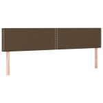 Vidaxl têtes de lit 2 pcs marron foncé 90x5x78 / 88 cm tissu Vidaxl têtes de lit 2 pcs marron foncé 90x5x78 / 88 cm tissu