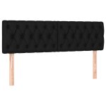 Vidaxl têtes de lit 2 pcs noir 72x7x78 / 88 cm tissu Vidaxl têtes de lit 2 pcs noir 72x7x78 / 88 cm tissu