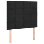 Vidaxl t�te de lit noir 80x5x118 / 128 cm velours