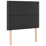 Vidaxl tte de lit noir 90x5x118 / 128 cm similicuir