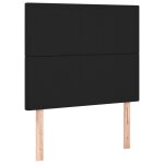 Vidaxl ttes de lit 2 pcs noir 90x5x78 / 88 cm similicuir
