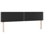Vidaxl ttes de lit 2 pcs noir 90x5x78 / 88 cm similicuir