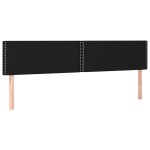 Vidaxl ttes de lit 2 pcs noir 90x5x78 / 88 cm tissu