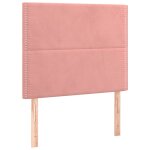 Vidaxl tte de lit rose 100x5x118 / 128 cm velours