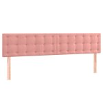 Vidaxl ttes de lit 2 pcs rose 100x5x78 / 88 cm velours