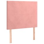 Vidaxl têtes de lit 2 pcs rose 100x5x78 / 88 cm velours Vidaxl têtes de lit 2 pcs rose 100x5x78 / 88 cm velours