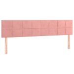 Vidaxl têtes de lit 2 pcs rose 80x5x78 / 88 cm velours Vidaxl têtes de lit 2 pcs rose 80x5x78 / 88 cm velours