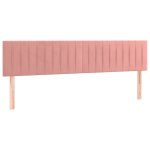 Vidaxl ttes de lit 2 pcs rose 80x5x78 / 88 cm velours