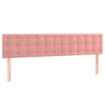 Vidaxl t�tes de lit rose 180x5x78 / 88 cm velours