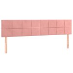 Vidaxl t�tes de lit rose 180x5x78 / 88 cm velours