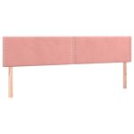 Vidaxl t�tes de lit rose 180x5x78 / 88 cm velours