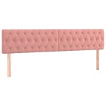 Vidaxl t�tes de lit rose 180x7x78 / 88 cm velours