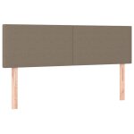 Vidaxl ttes de lit 2 pcs taupe 72x5x78 / 88 cm tissu