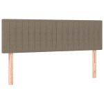 Vidaxl t�tes de lit taupe 144x5x78 / 88 cm tissu