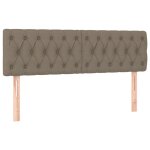 Vidaxl t�tes de lit 2 pcs taupe 72x7x78 / 88 cm tissu