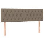 Vidaxl t�tes de lit 2 pcs taupe 80x7x78 / 88 cm tissu