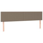 Vidaxl ttes de lit 2 pcs taupe 90x5x78 / 88 cm tissu