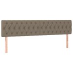 Vidaxl ttes de lit 2 pcs taupe 90x7x78 / 88 cm tissu