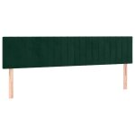 Vidaxl t�tes de lit vert fonc� 160x5x78 / 88 cm velours