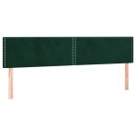 Vidaxl t�tes de lit vert fonc� 180x5x78 / 88 cm velours