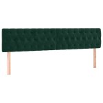 Vidaxl t�tes de lit 2 pcs vert fonc� 90x7x78 / 88 cm velours