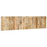 Vidaxl t�te de lit 200 cm bois de manguier brut massif