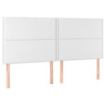 Vidaxl têtes de lit 4 pcs blanc 80x5x78 / 88 cm similicuir Vidaxl têtes de lit 4 pcs blanc 80x5x78 / 88 cm similicuir