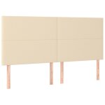 Vidaxl t�te de lit cr�me 200x5x118 / 128 cm tissu
