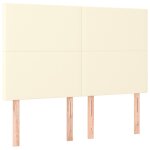 Vidaxl t�te de lit cr�me 144x5x118 / 128 cm similicuir