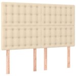 Vidaxl têtes de lit 4 pcs crème 72x5x78 / 88 cm tissu Vidaxl têtes de lit 4 pcs crème 72x5x78 / 88 cm tissu