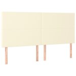 Vidaxl t�te de lit cr�me 160x5x118 / 128 cm similicuir