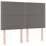 Vidaxl têtes de lit 4 pcs gris 72x5x78 / 88 cm similicuir Vidaxl têtes de lit 4 pcs gris 72x5x78 / 88 cm similicuir