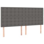 Vidaxl têtes de lit 4 pcs gris 80x5x78 / 88 cm similicuir Vidaxl têtes de lit 4 pcs gris 80x5x78 / 88 cm similicuir