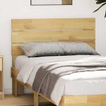 Vidaxl tte de lit 90 cm bois massif de chne