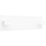 Vidaxl tête de lit avec armoires blanc bois d?ingénierie Vidaxl tête de lit avec armoires blanc bois d?ingénierie