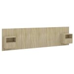 Vidaxl t�te de lit avec armoires ch�ne sonoma bois d'ing�nierie