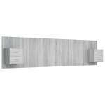Vidaxl tête de lit avec armoires sonoma gris bois d'ingénierie Vidaxl tête de lit avec armoires sonoma gris bois d'ingénierie