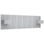 Vidaxl t�te de lit avec armoires sonoma gris bois d'ing�nierie