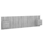 Vidaxl tête de lit avec armoires sonoma gris bois d'ingénierie Vidaxl tête de lit avec armoires sonoma gris bois d'ingénierie